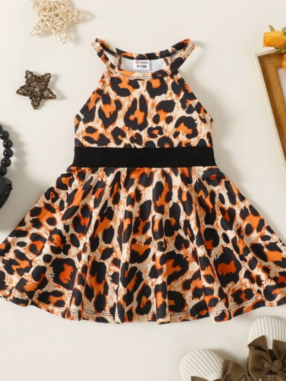 Leopard Halter Dress